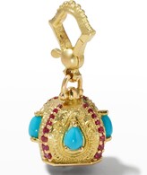 Thumbnail for your product : Paul Morelli Raja Turquoise & Ruby Meditation Bell Pendant