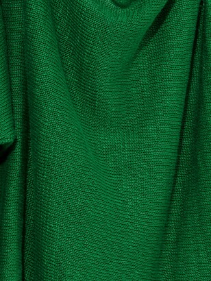 Phase Eight Roxana Tie Front Linen Knit Top, Forrest Green