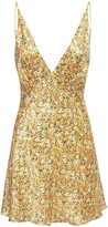 Thumbnail for your product : Bec & Bridge Golden Fields Silk Satin Mini Dress