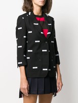 Thumbnail for your product : Thom Browne Logo-Patch Blazer