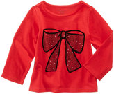 Thumbnail for your product : First Impressions Bow-Print Cotton T-Shirt, Baby Girls, Created for Macy's
