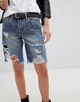Thumbnail for your product : Blank NYC Boyfriend Denim Festival Short With Distressing
