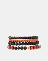 Thumbnail for your product : Icon Brand Beaded Bracelet With Cross