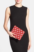 Thumbnail for your product : Comme des Garcons Women's 'Large Polka Dot' Leather Zip-Up Pouch - Red