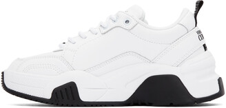Versace Jeans Couture White & Black Logo Sneakers