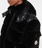 Thumbnail for your product : Moncler Labas velvet down jacket