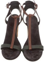 Thumbnail for your product : Brunello Cucinelli Monili-Trimmed T-Strap Sandals