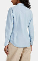 Thumbnail for your product : Barneys New York Women's Cotton Chambray Shirt - Lt. Blue