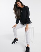 Thumbnail for your product : ASOS DESIGN DESIGN oversized long sleeve t-shirt with cuff detail in black