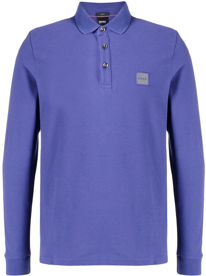HUGO BOSS Long Sleeve Polo Shirt - ShopStyle