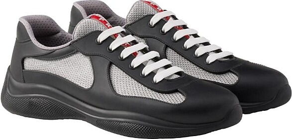 Prada Men's America's Cup Soft Rubber and Bike Fabric Sneakers