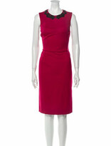 Thumbnail for your product : Jason Wu Crew Neck Knee-Length Dress Red