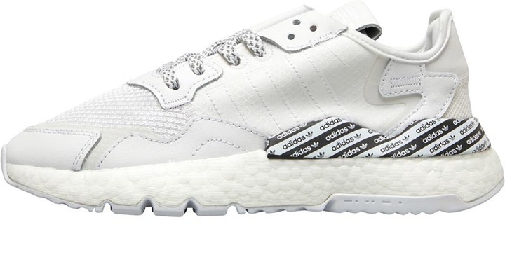 adidas Junior Nite Jogger Trainers Footwear White/Footwear White/Core Black  - ShopStyle Boys' Shoes