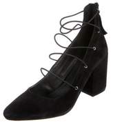 Thumbnail for your product : Rebecca Minkoff Suede Multistrap Pumps