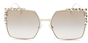 Fendi Women's Embellished Oversized Square Sunglasses, 60mm