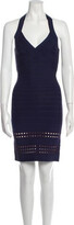 Halterneck Knee-Length Dress 