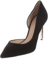 Thumbnail for your product : Tory Burch Suede Pointed-Toe Pumps