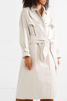 Thumbnail for your product : Bottega Veneta Cotton-blend Gabardine Trench Coat - Off-white