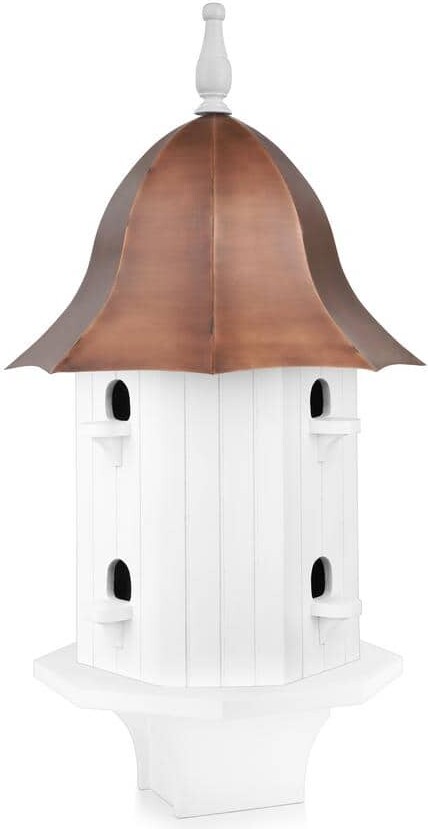 Dovecote Manor Bird House with Pure Copper Roof