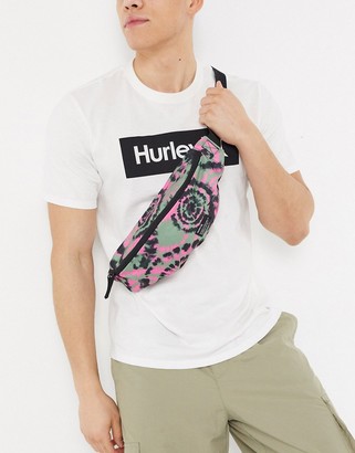 Hurley Tie Dye Scout bum bag in multi