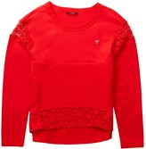 Thumbnail for your product : GUESS Hi-Lo Lace Sweatshirt (Big Girls)
