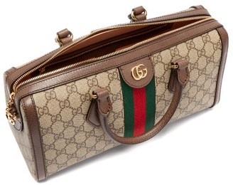 Gucci Ophidia Boston Gg Supreme Bag - Grey Multi
