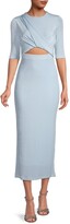 Thumbnail for your product : Significant Other Mila Gathered Cut-Out Midi-Dress