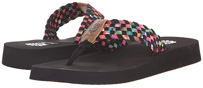 yellow box soleil flip flops