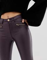 Thumbnail for your product : Lipsy coated skinny jeans in regular