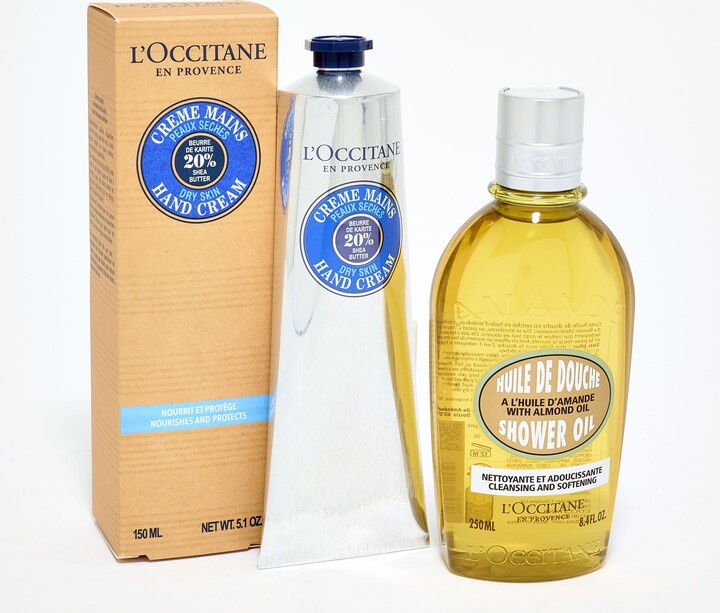 L'Occitane Icons Shea Hand Cream & Almond Shower Oil Duo