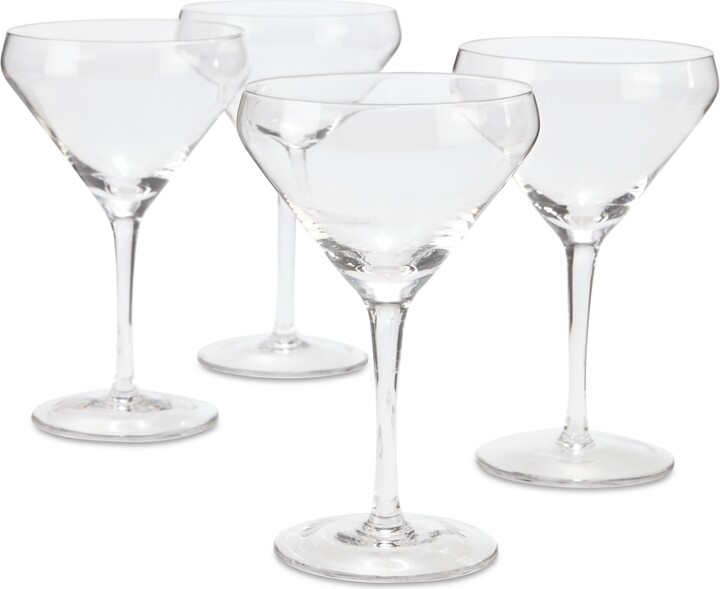 Hotel Collection Fluted Coupe Glasses, Set of 4, Created for Macys - Clear