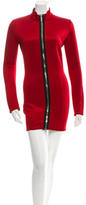 Thumbnail for your product : Anthony Vaccarello Long Sleeve Mini Dress