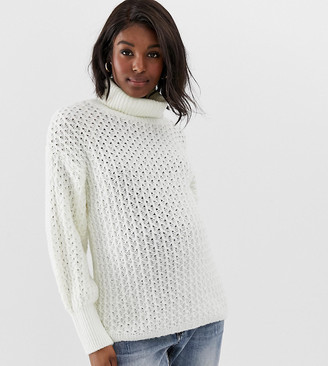Asos DESIGN Maternity stitch detail roll neck jumper Asos DESIGN Maternity stitch detail roll neck jumper