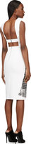Thumbnail for your product : Dion Lee White Thermal Croc Print Backless Dress