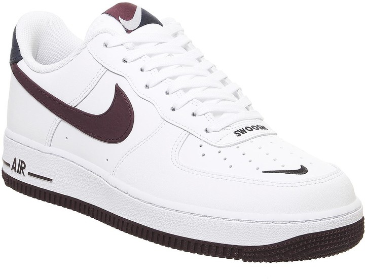Nike Air Force 1 Lv8 Trainers White Night Maroon Obsidian - ShopStyle