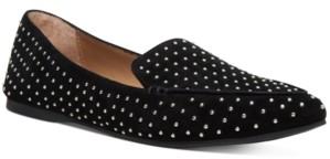 steve madden black studded flats