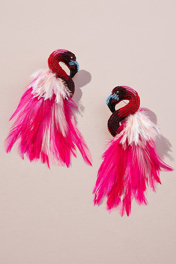 stainless steel pendantrose starhandmade jewelchoice of colorsgift ideaProvencesummer Pink flamingo origami earrings