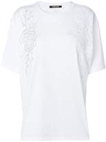 Roberto Cavalli perforated flower T-shirt