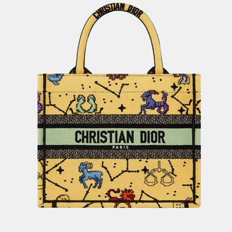Dior] Christian Dior Leopard Canvas Yellow Ladies Handbag – KYOTO