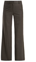 womens grey slim leg trousers