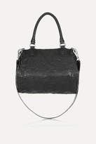 Thumbnail for your product : Givenchy Medium Pandora Washed-leather Shoulder Bag - Black