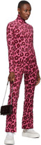 Thumbnail for your product : Ambush Pink Wool Leopard Turtleneck
