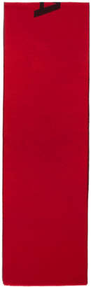 Balenciaga Red and Black Logo Scarf