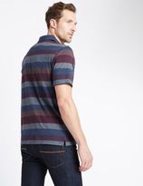 Thumbnail for your product : Marks and Spencer Regular Fit Pure Cotton Striped Polo Shirt