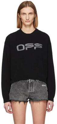 Off-White Black Logo Knit Sweater