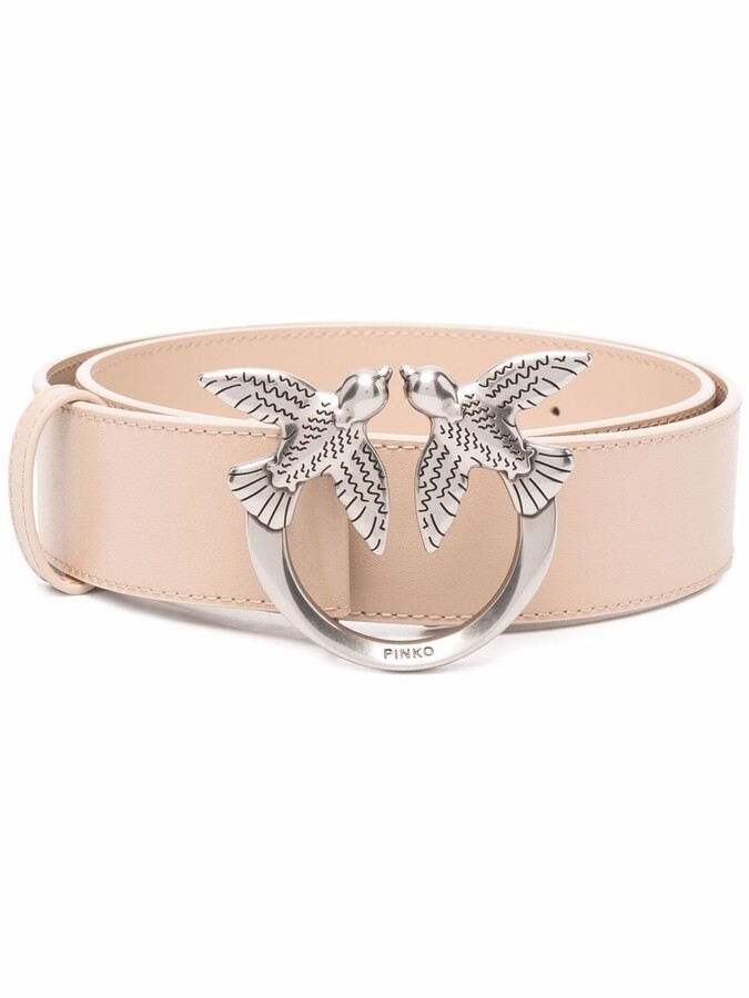 Pinko Love Birds logo buckle belt - ShopStyle