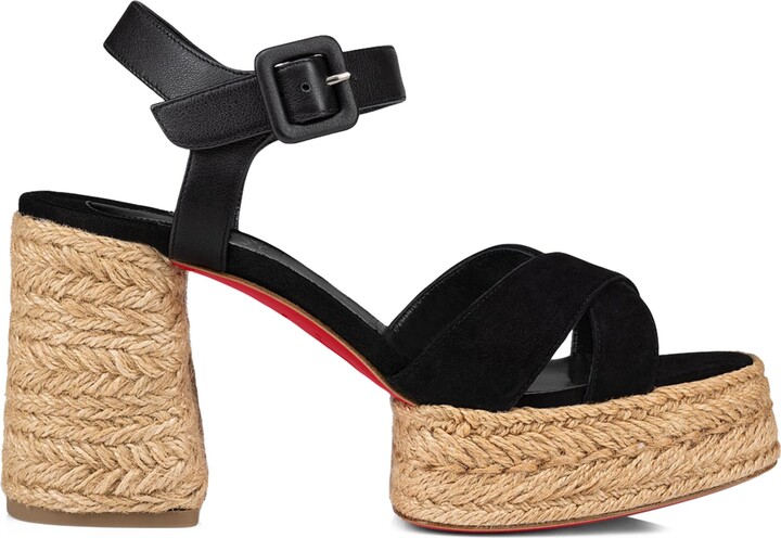 Christian Louboutin Calakala Suede Espadrille Sandals 70