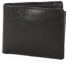 Perry Ellis Gramercy Leather Bi-Fold Passcase Wallet