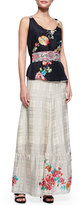 Thumbnail for your product : Johnny Was Collection Plaid Georgette Maxi Skirt