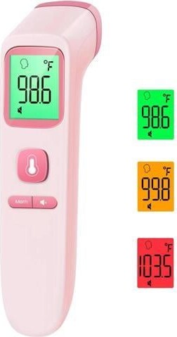 _Mega Brand Digital No-Touch Forehead Thermometer for Adults & Kids - 1 Second Fast Result, Fever Alarm, Easy to Use, FSA/HSA Eligible, 2-in-1 Mode.